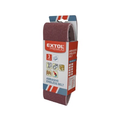 Végtelenített csiszolóvászon 75x457mm 3db/csomag