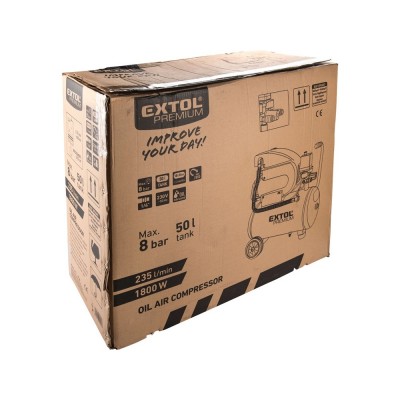 Olajos légkompresszor 1800W 50l