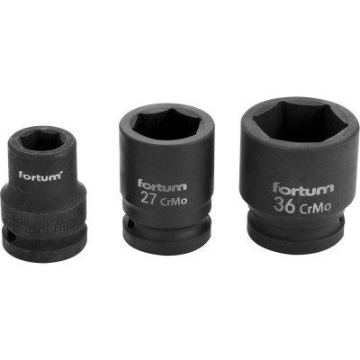 Gépi dugófej 3/4" feketített FORTUM