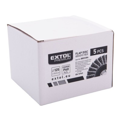 Lamellás csiszoló 125mm P60 Flíz Extol INOX