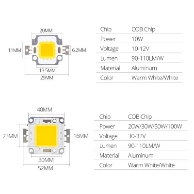 SMD COB LED Mátrix 30W