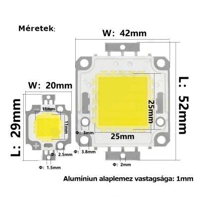 SMD COB LED Mátrix 30W