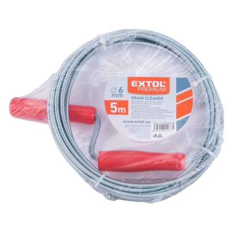 Csőtisztító spirál 5m, 6mm átmérő Extol