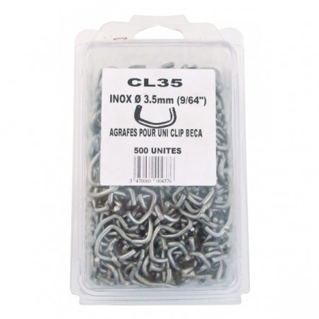 Kapocs UNICLIP CL35 AISI 304