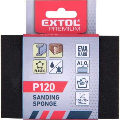 Kézi csiszolóblokk P120 Extol