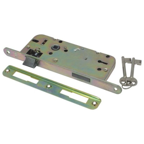 Beltéri bevésőzár 45x90x20x7mm 2kulcsos