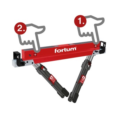 Asztalos/fűrészbak állítható 615-820mm Fortum