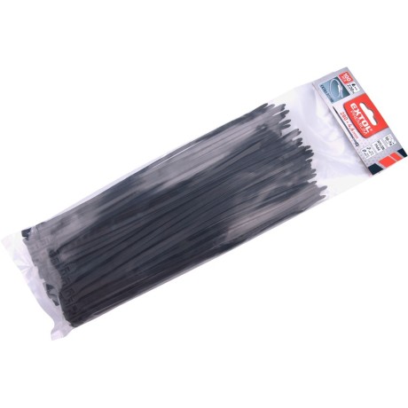 Kábelkötegelő 100db fekete EXTRA