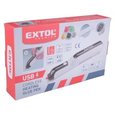 Akkus melegragasztó toll 4V 2000mAh Li-ion akku Extol
