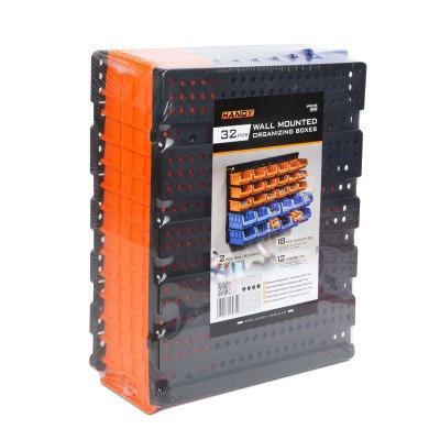 Fali rendszerező dobozok 30 műanyag doboz 640x375x175 mm