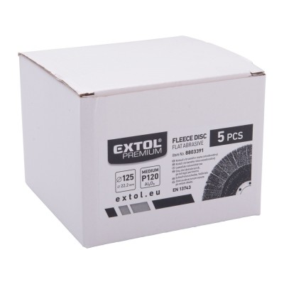 Lamellás csiszoló 125mm Filc P120 Extol INOX