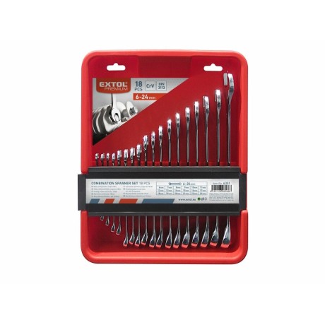 Csillag-villáskulcs klt.,6-24mm 18db Extol