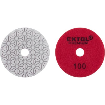 Gyémánt csiszolókorong, polírkorong tépőzáras 100mm Extol