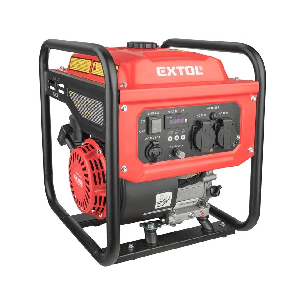 Áramfejlesztő Benzinmotoros 3,5 KVA 230V Extol Áramfejlesztő Benzinmotoros 3,5 KVA 230V Extol