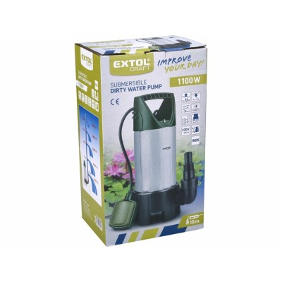 Búvárszivattyú szennyvízhez 1100W Extol