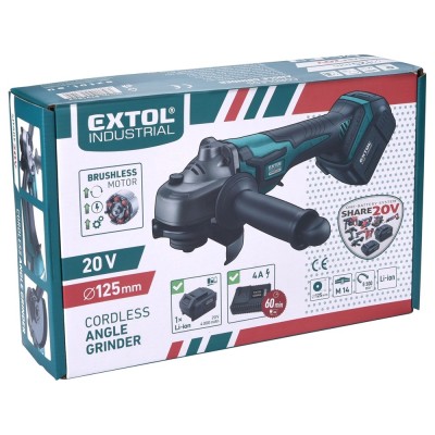Akkus sarokcsiszológép 20V, Li-ion 1db akku