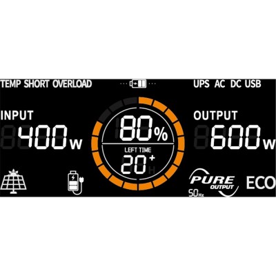 Hordozható áramforrás 600W 512Wh Heron