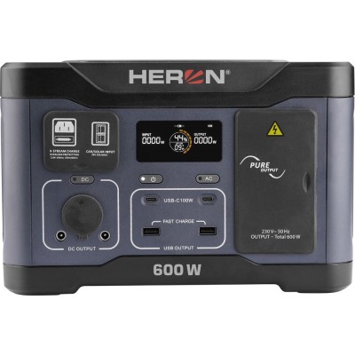 Hordozható áramforrás 600W 512Wh Heron