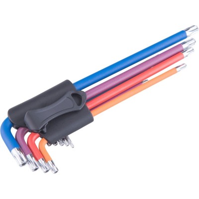 TORX kulcs klt. 9db színes extra hosszú Extol