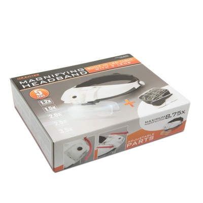 Nagyítós fejpánt LED világítás+lencse szett