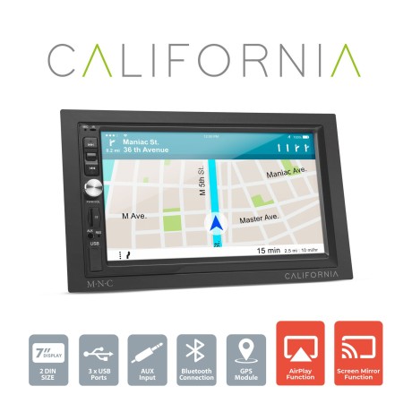 Multimédiás fejegység "California"