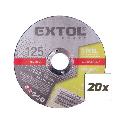 Vágókorong fémre Inox 20db