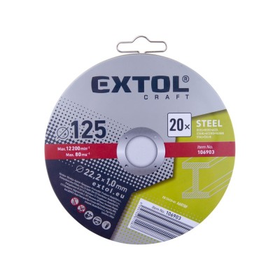 Vágókorong fémre Inox 20db