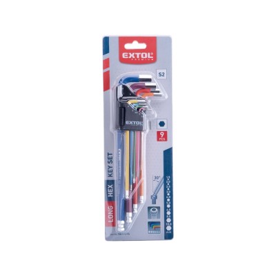 Imbuszkulcs klt.9db HEX Extol
