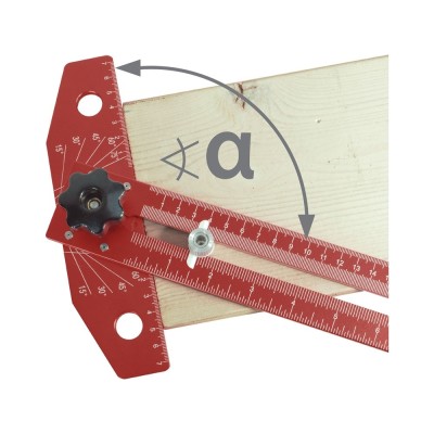 Asztalos T-vonalzó ALU 350x190mm Fortum