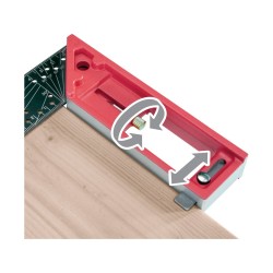 Asztalos L derékszög ALU/INOX 300mm Fortum