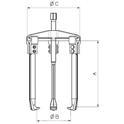 3-körmös csapágylehúzó 2400LT Forza