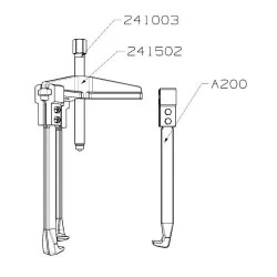 3-körmös csapágylehúzó 2400LT Forza