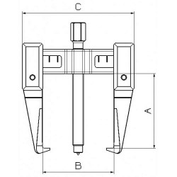 3-körmös csapágylehúzó 9000T Forza