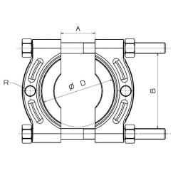 Szétválasztó csapágylehúzó lapos 2200 széria Forza