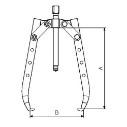 2-körmös csapágylehúzó 7300L önbeálló Forza