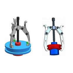3-körmös csapágylehúzó 1400T kétirányú központosított Forza