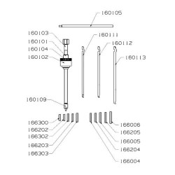 Csapágylehúzók klt. 1600 szettek Forza