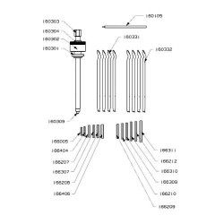 Csapágylehúzók klt. 1600 szettek Forza