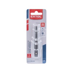 Radiátor kulcs, 1/2", 5 részes, 9,8-21mm, (25/64"-53/64"), 40Cr