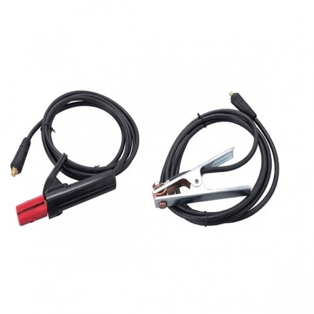 Munkakábel elektródafogóval+földelőkábel csipesszel