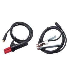 Munkakábel elektródafogóval+földelőkábel csipesszel