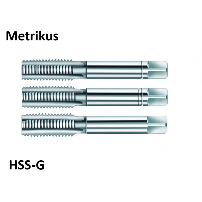 Metrikus (normál) Kézi menetfúró klt. HSS-G Metrikus (normál) Kézi menetfúró klt. HSS-G