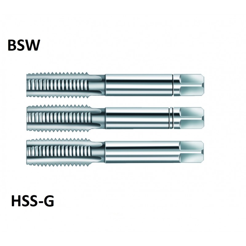 BSW kézi menetfúró klt.HSS-G BSW kézi menetfúró klt.HSS-G