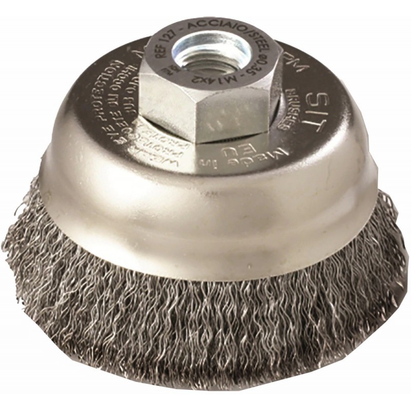Drótkorong M14 65mm fazék sodrott INOX Drótkorong M14 65mm fazék sodrott INOX