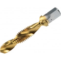 Kombinált fúró-menetfúrók hatszög befogással,1/4", HSS-G