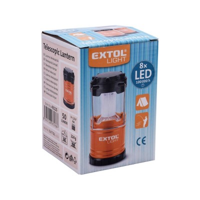 Teleszkópos lámpa ledes 50 Lumen Extol