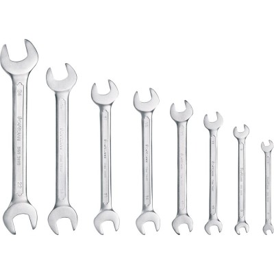 Villáskulcs klt. 8db 6-24mm, 61CrV5, mattkróm