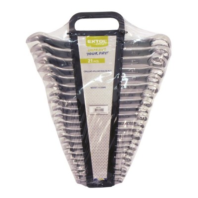 Csillag-villáskulcs klt., W.S., 6-32mm 21db Extol